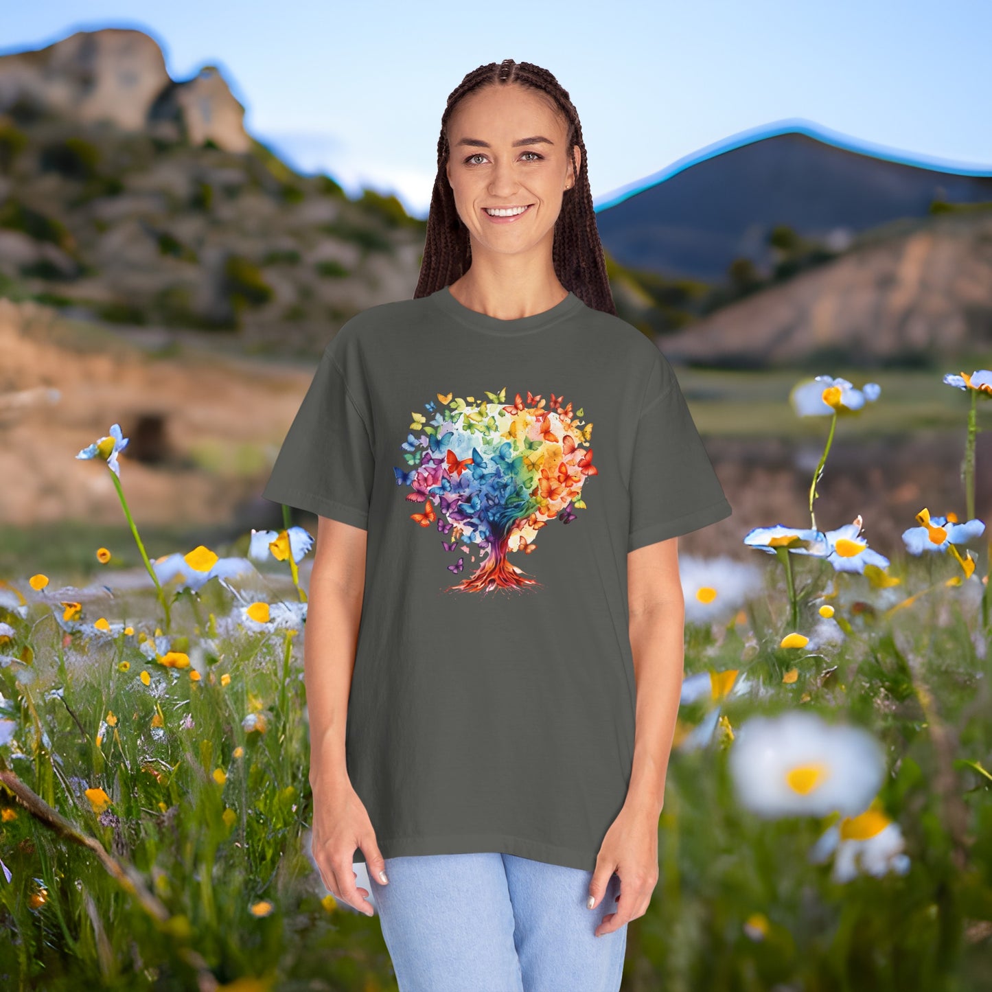 Autism Awareness Rainbow Tree T-shirt
