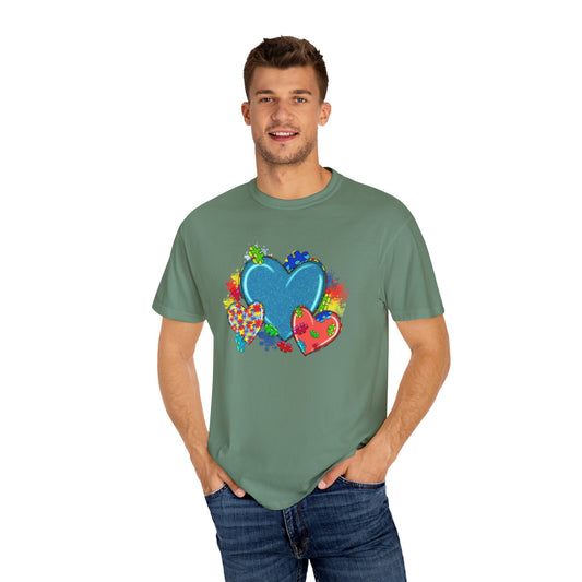 Autism Awareness Hearts T-shirt
