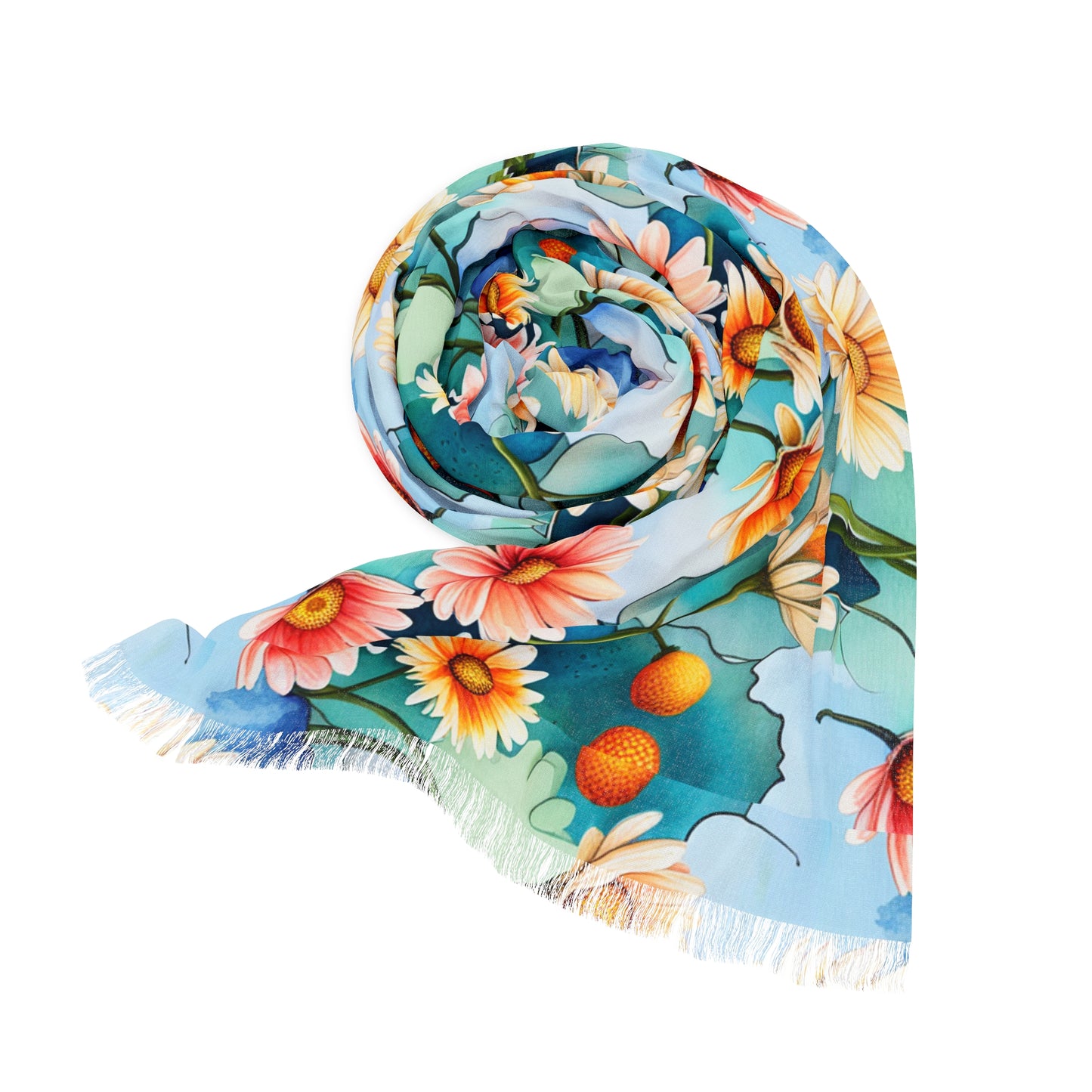 Spring Floral Scarf