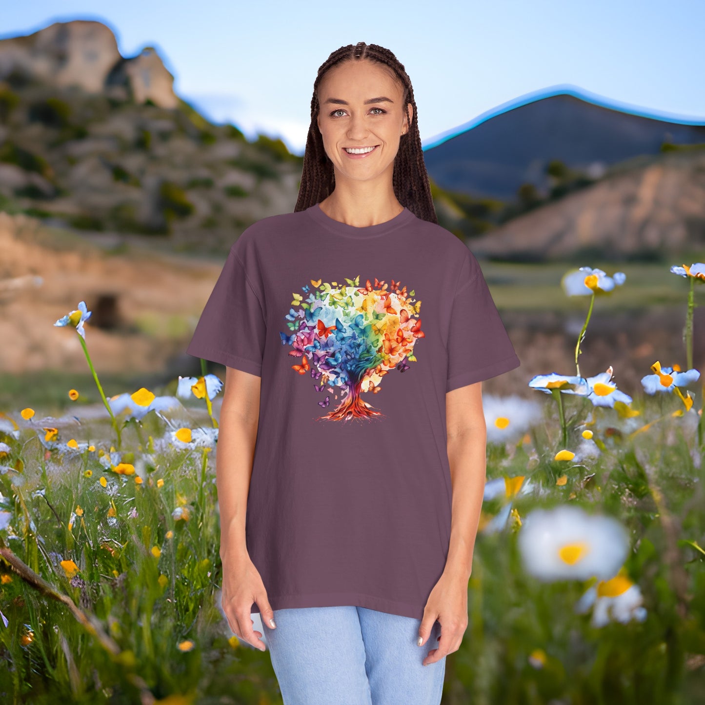 Autism Awareness Rainbow Tree T-shirt