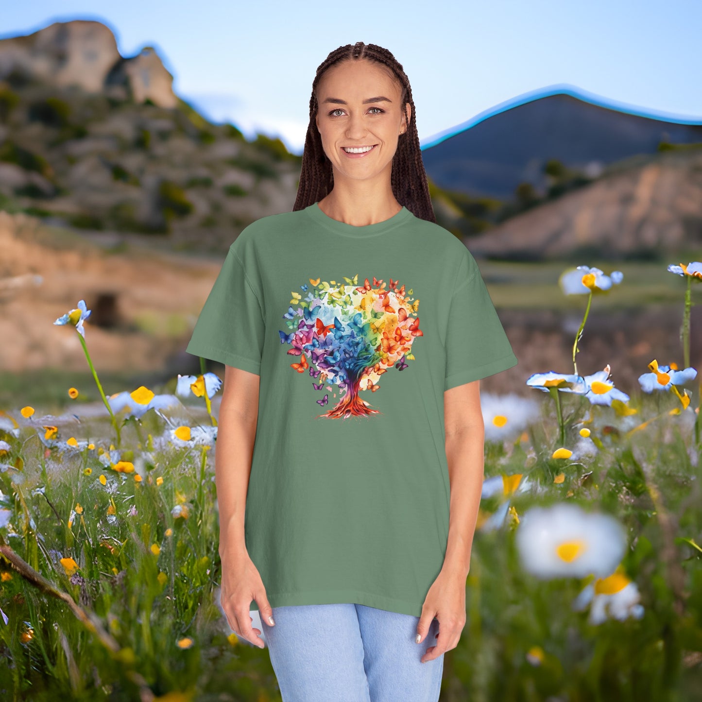 Autism Awareness Rainbow Tree T-shirt