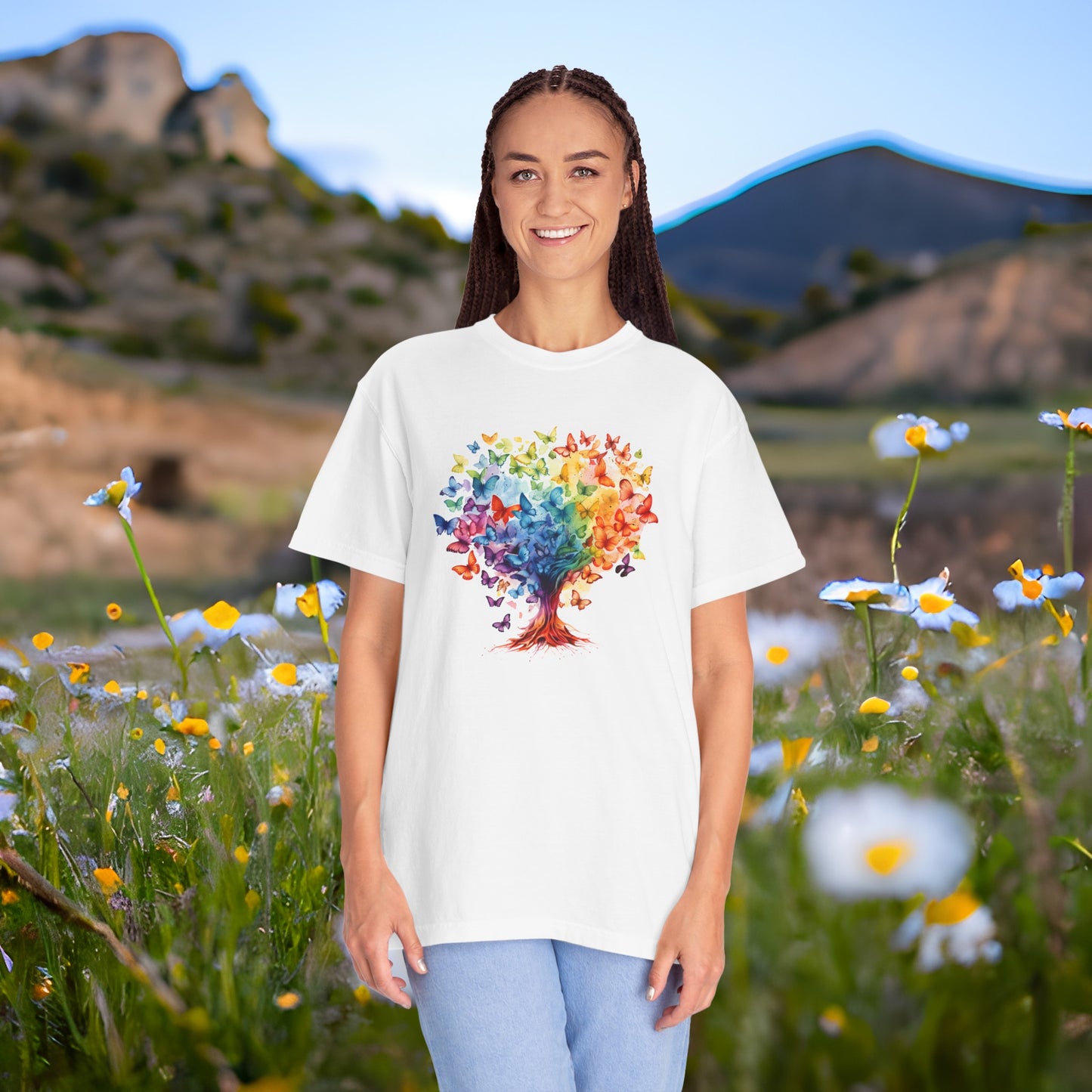 Autism Awareness Rainbow Tree T-shirt