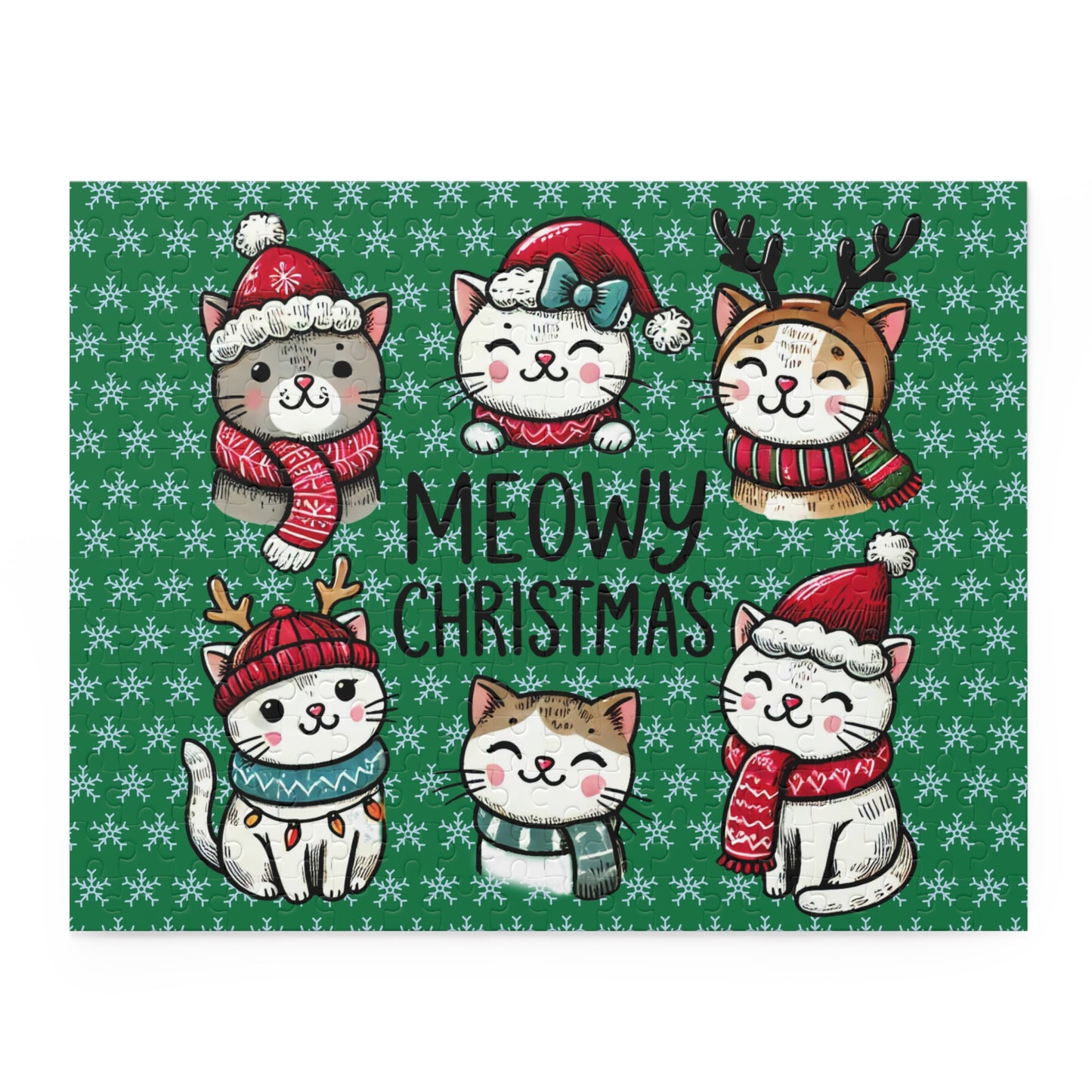 Meowy Christmas with Cats Puzzle