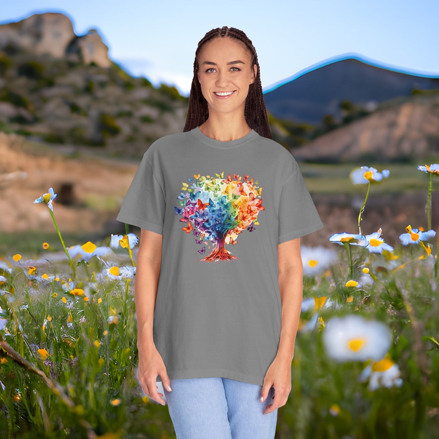 Autism Awareness Rainbow Tree T-shirt