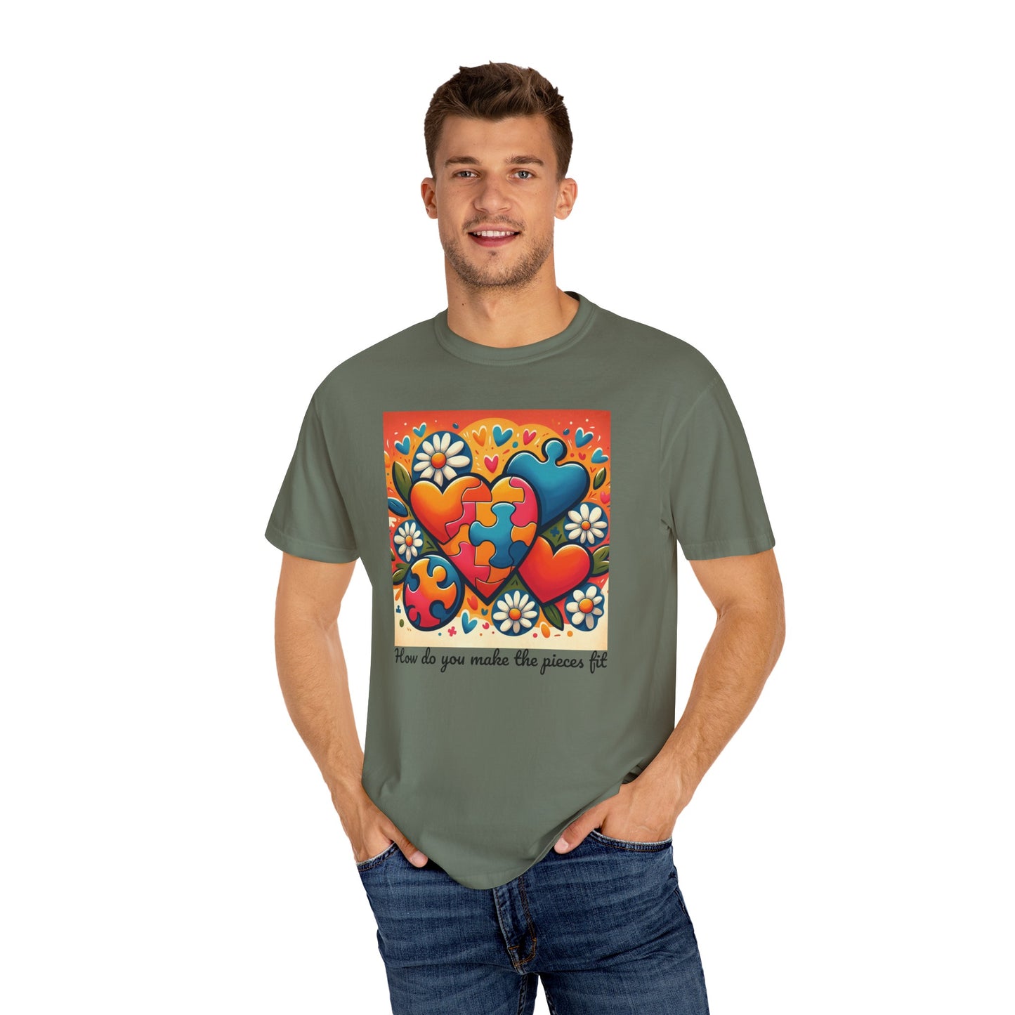 How do you make the pieces fit Autism Awareness T-shirt