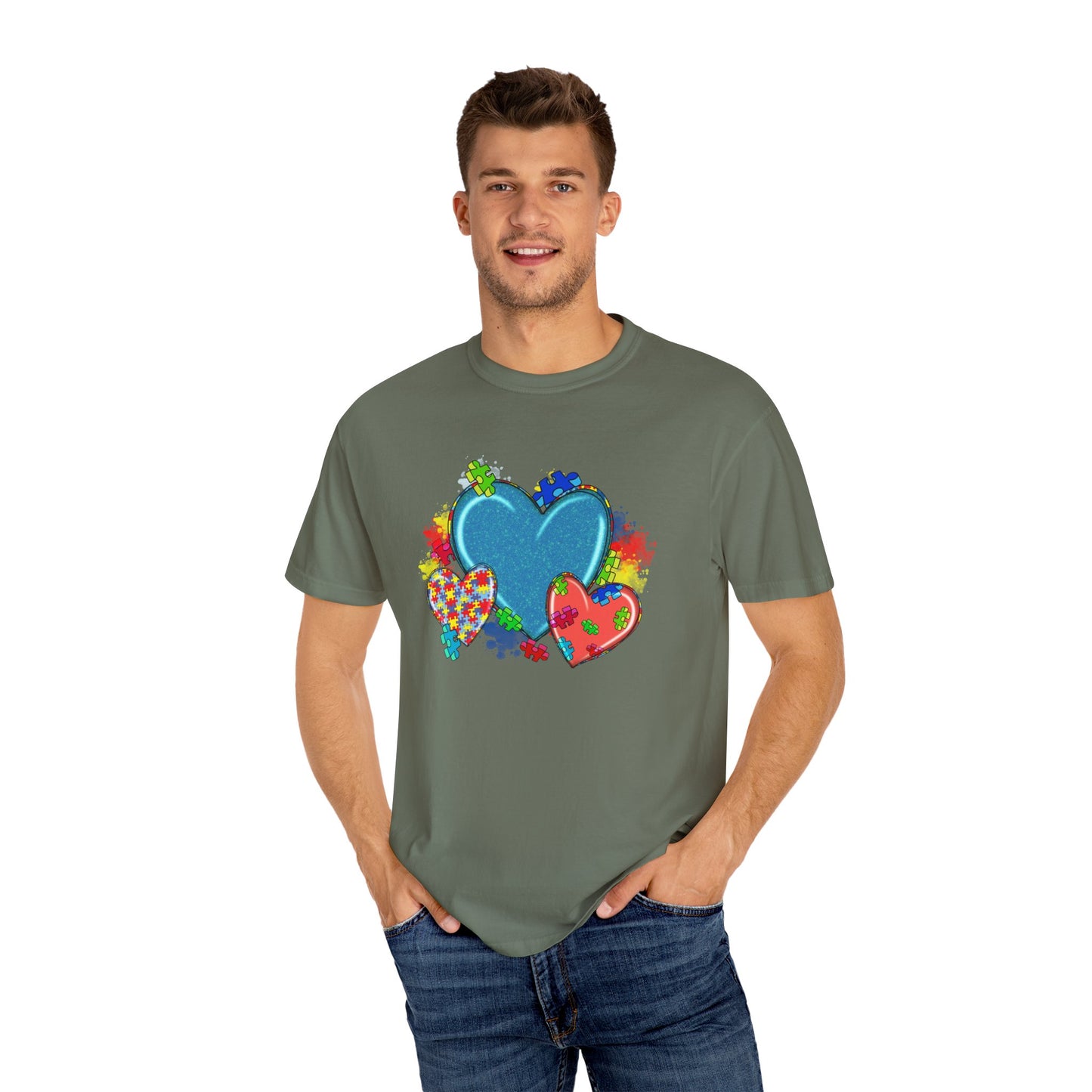 Autism Awareness Hearts T-shirt
