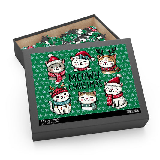 Meowy Christmas with Cats Puzzle
