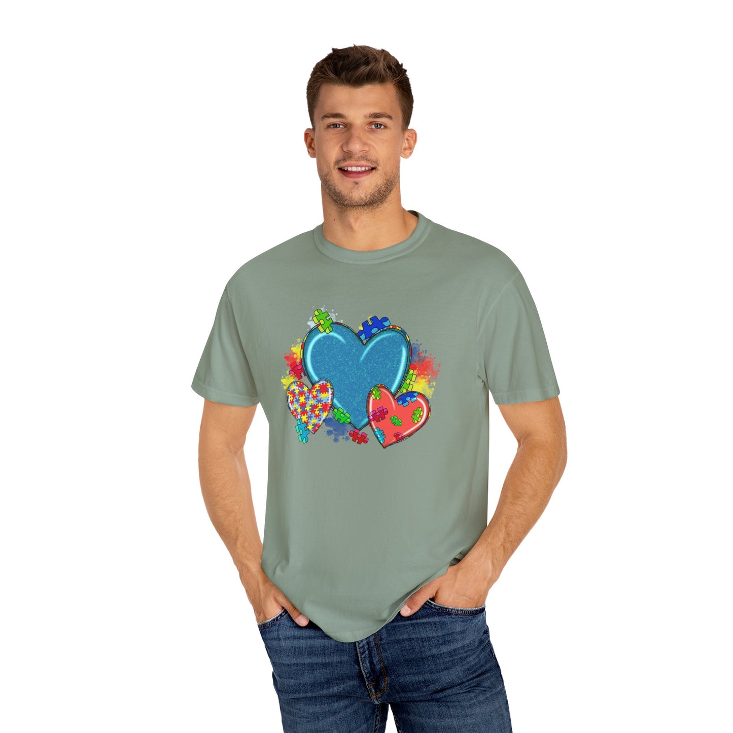 Autism Awareness Hearts T-shirt