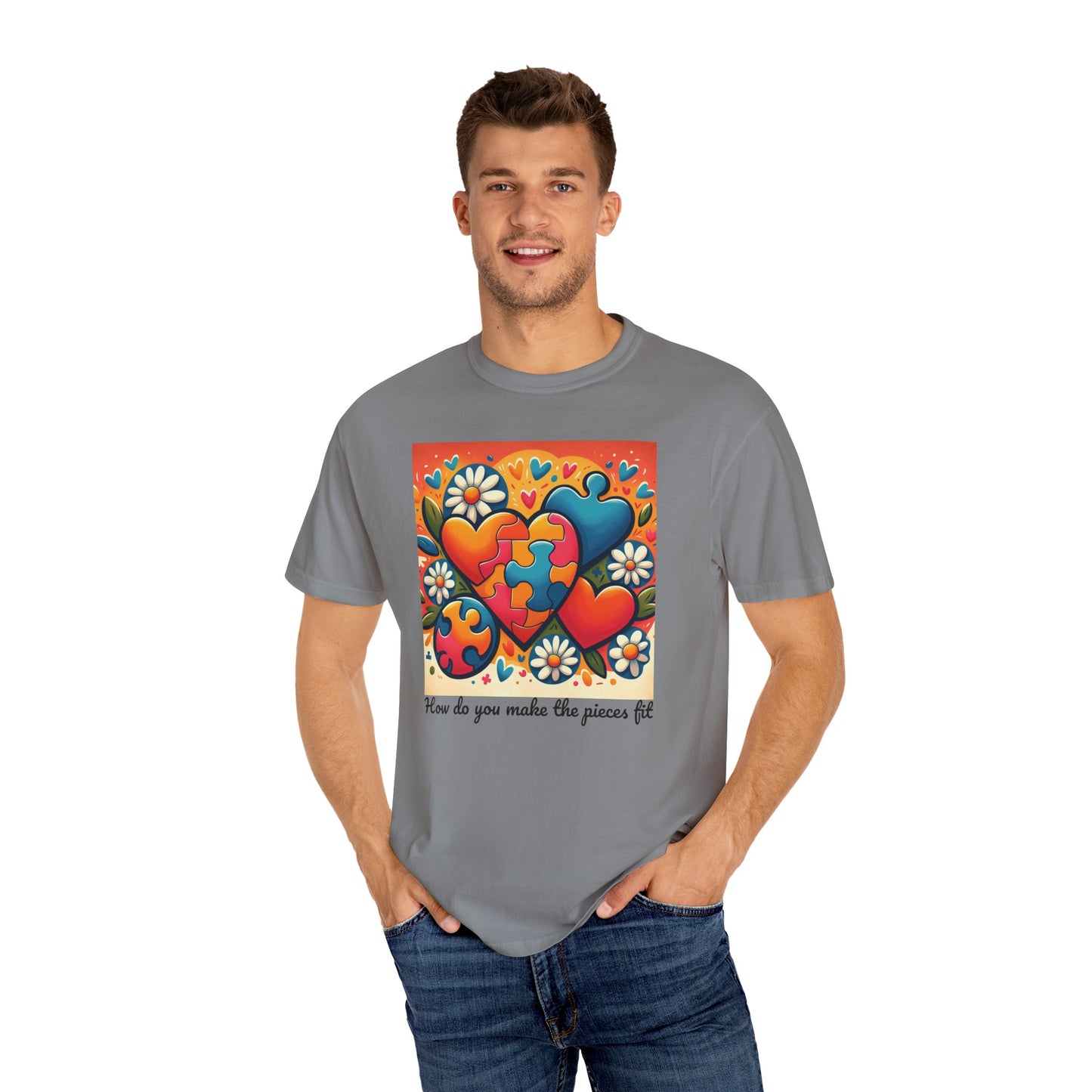 How do you make the pieces fit Autism Awareness T-shirt