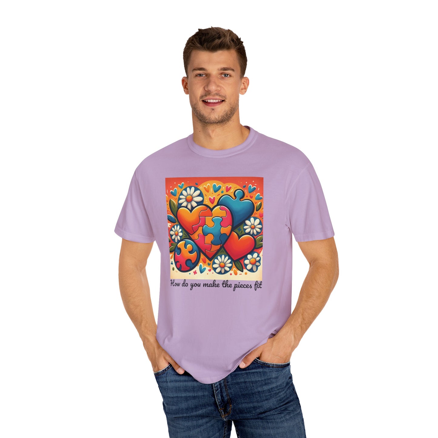How do you make the pieces fit Autism Awareness T-shirt
