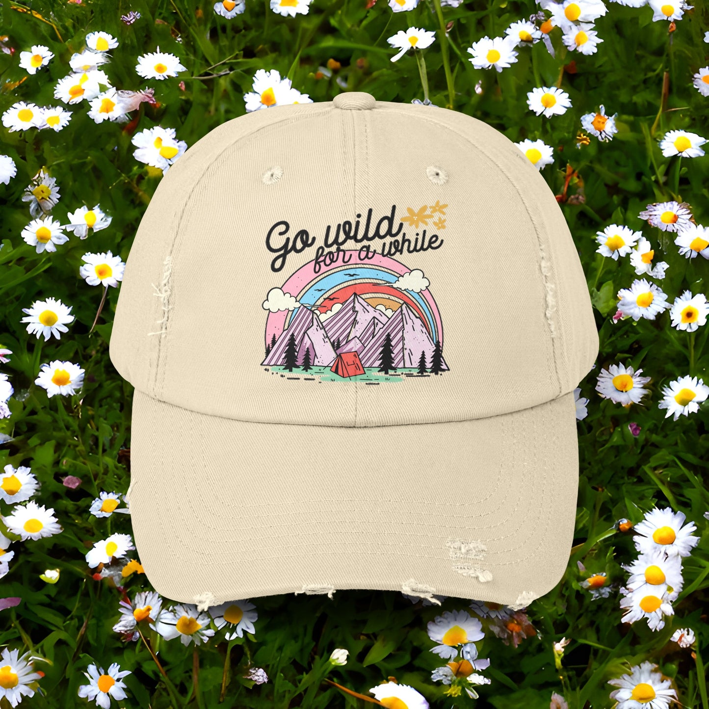 Go Wild for Awhile Distressed Cap
