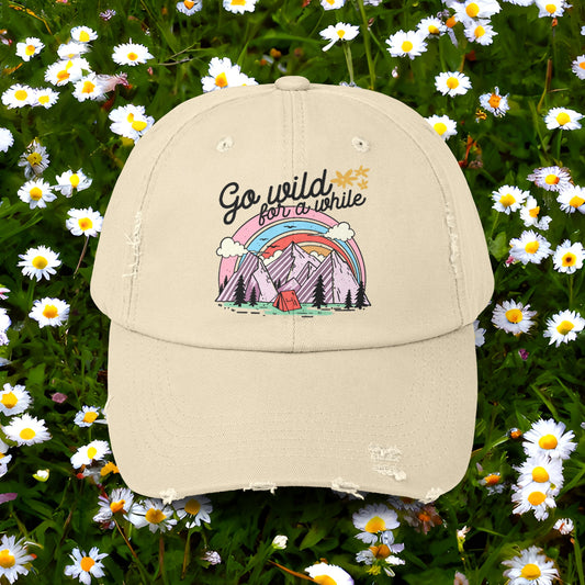 Go Wild for Awhile Distressed Cap