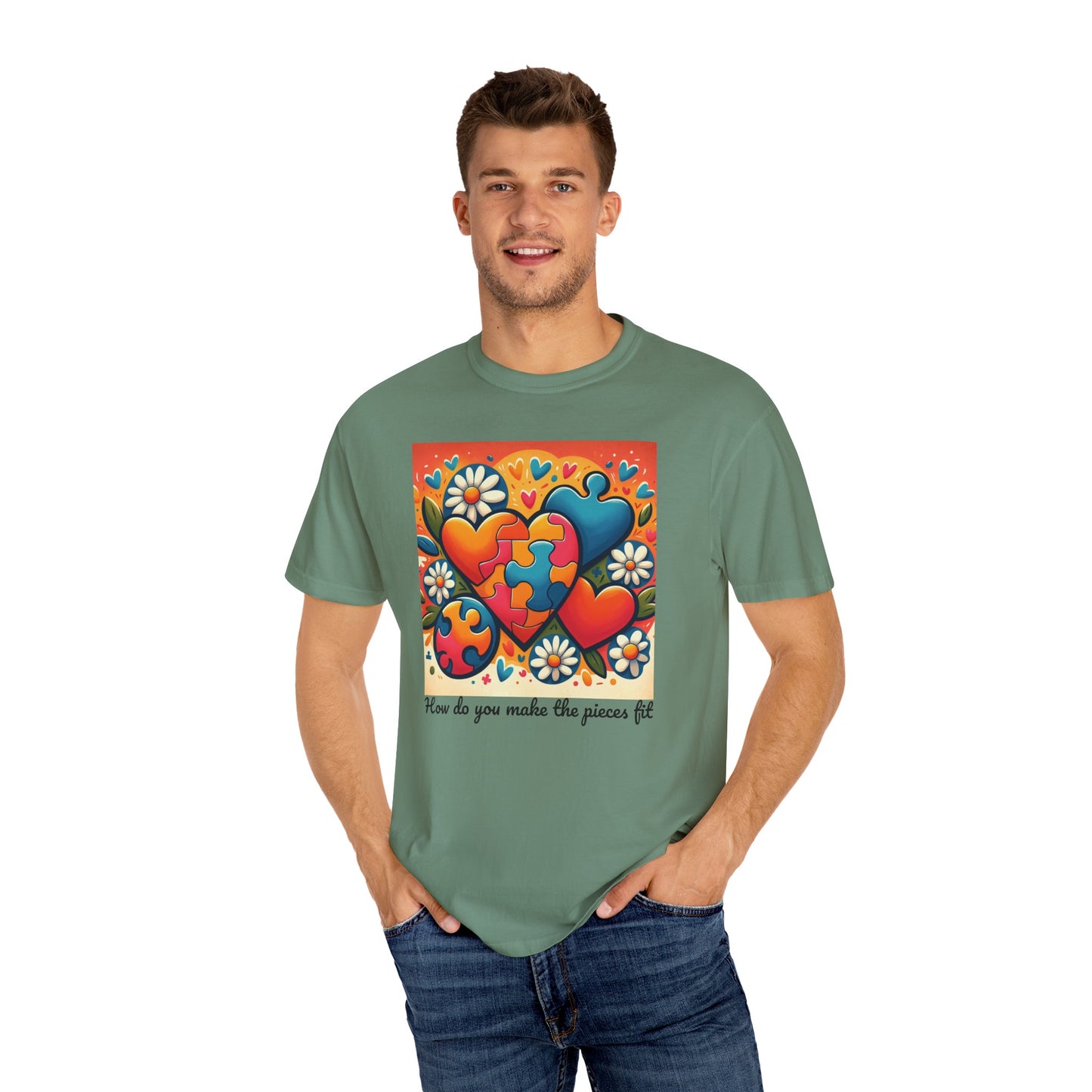 How do you make the pieces fit Autism Awareness T-shirt