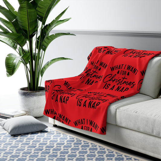 What I want for Christmas is a Nap Sherpa Fleece Blanket