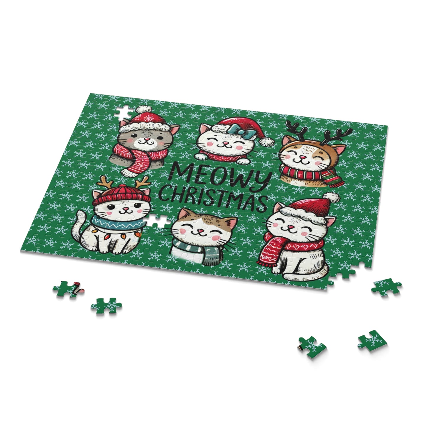 Meowy Christmas with Cats Puzzle