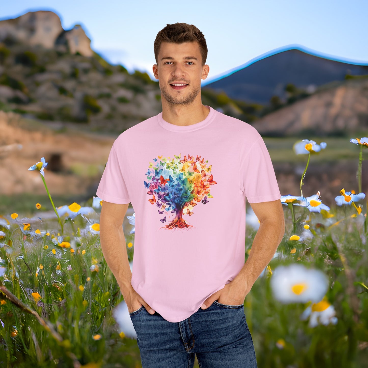 Autism Awareness Rainbow Tree T-shirt